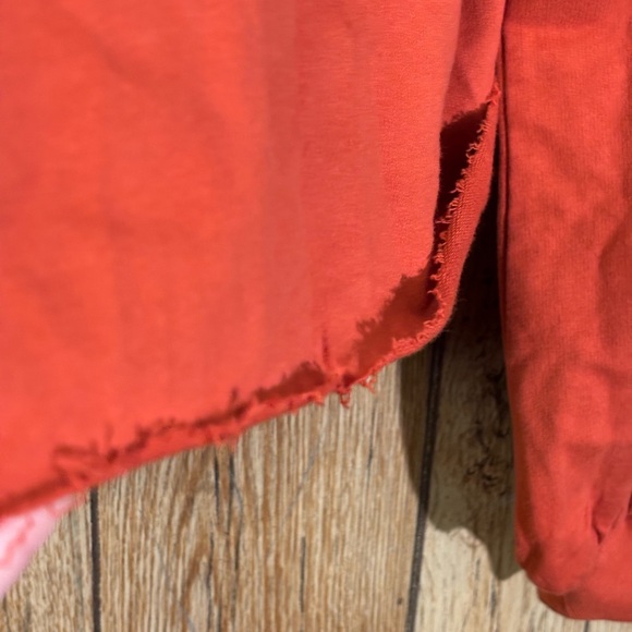 Trendy SUGAR+L!PS Red-Orange Cropped Hoodie Sweatshirt - Picture 7 of 8